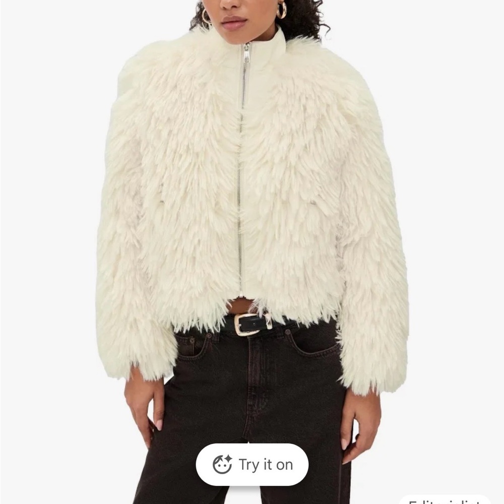 Apparis Lillet Shag Faux Fur Bomber Women Jacket